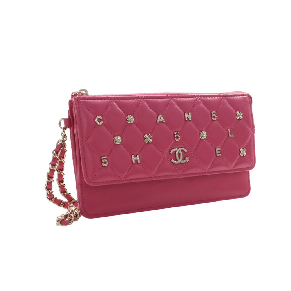 Pre-Loved Chanel Quilted Lambskin All About Chanel Clutch On Chain - Picture 9 of 12